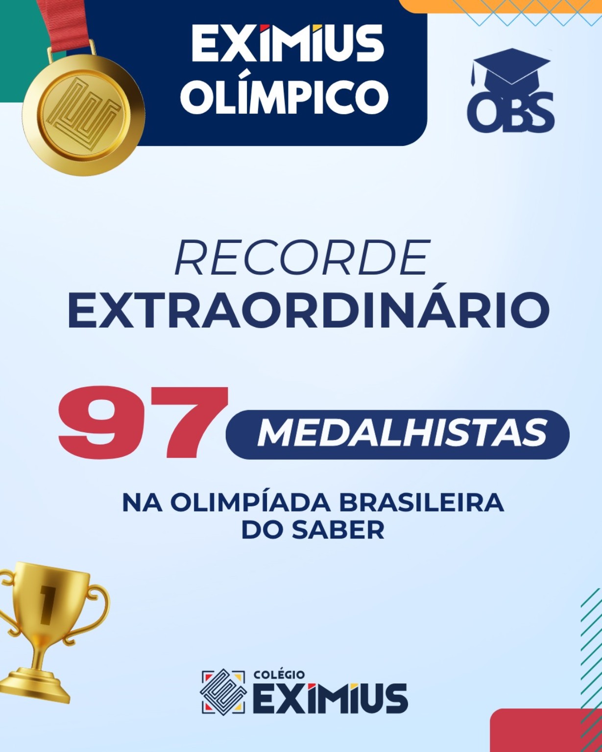 97 Medalhistas — Olimpíada Brasileira do Saber