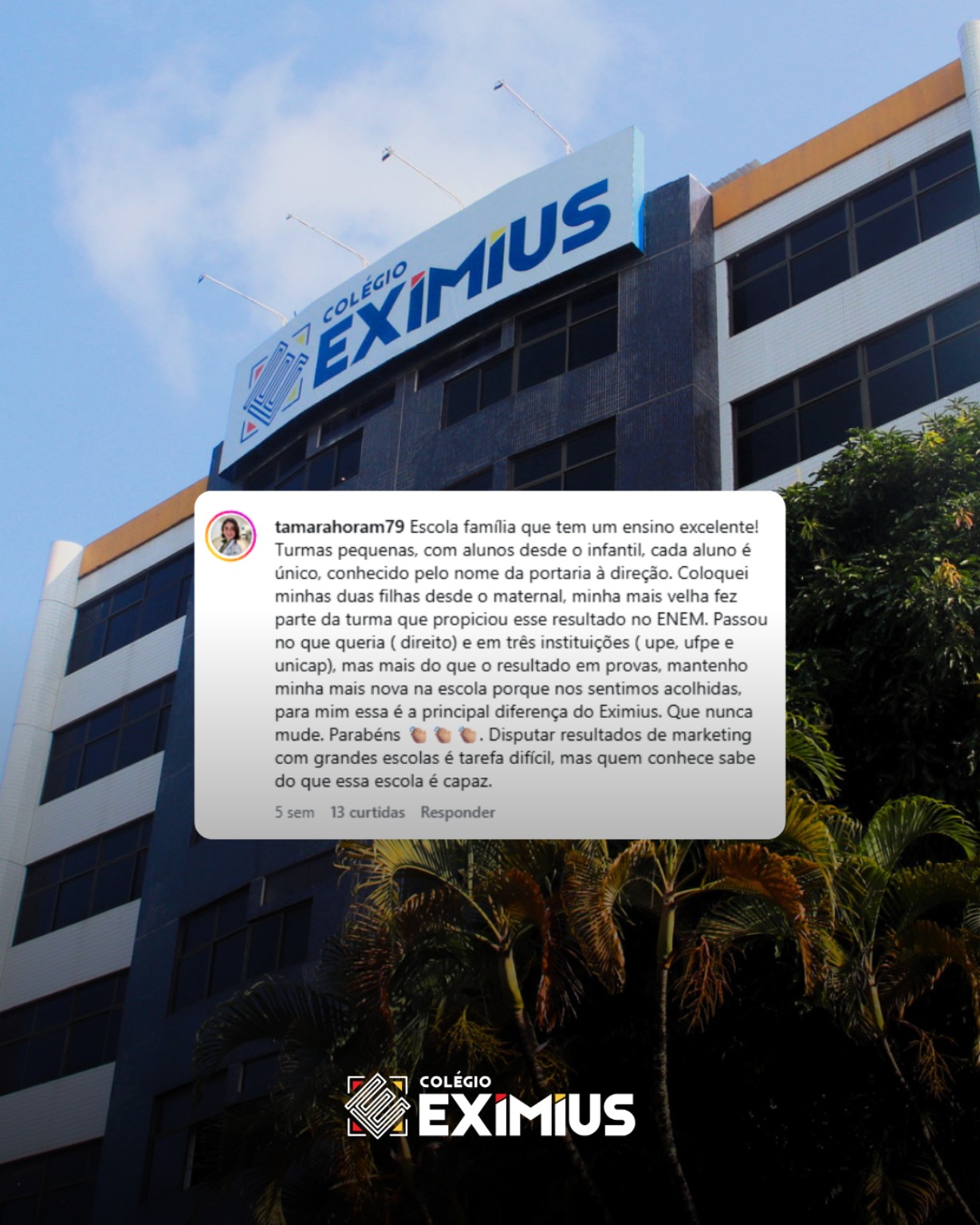 Depoimento de família da comunidade EXIMIUS 6